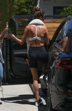 ALESSANDRA AMBROSIO Leaves Workout in West Hollywood 07/19/2022