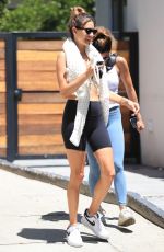 ALESSANDRA AMBROSIO Leaves Workout in West Hollywood 07/19/2022