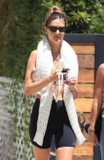 ALESSANDRA AMBROSIO Leaves Workout in West Hollywood 07/19/2022