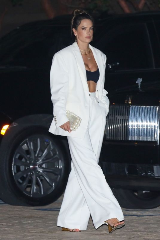 ALESSANDRA AMBROSIO Out for a Sushi Dinner in Malibu 07/28/2022