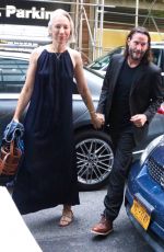 ALEXANDRA GRANT and Keanu Reeves Arrives at Broadway Show American Buffalo in New York 07/08/2022