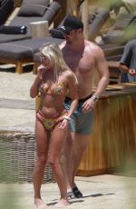 ALEXIS MALONEY in Bikini and Hunter Parr at a Beach in Mykonos 06/29/2022
