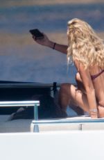ALICE CAMPELLO in Bikini and Alvaro Morata at a Boat in Sardinia 06/29/2022