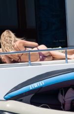 ALICE CAMPELLO in Bikini and Alvaro Morata at a Boat in Sardinia 06/29/2022