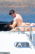 ALICE CAMPELLO in Bikini and Alvaro Morata at a Boat in Sardinia 06/29/2022