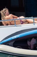 ALICE CAMPELLO in Bikini and Alvaro Morata at a Boat in Sardinia 06/29/2022