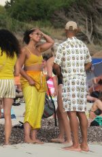ALICIA KEYS and Swizz Beatz at a Beach in Formentera 07/02/2022