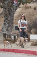 ALICIA SILVERSTONE Out Hiking with Her Dogs in Hollywood Hills 07/24/2022