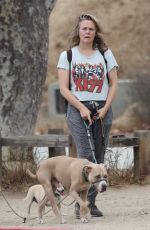 ALICIA SILVERSTONE Out Hiking with Her Dogs in Hollywood Hills 07/24/2022
