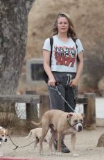 ALICIA SILVERSTONE Out Hiking with Her Dogs in Hollywood Hills 07/24/2022