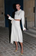 ALINA BAIKOVA Leaves Giambattista Valli Dinner at Paris Fashion Week 07/04/2022