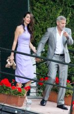 AMAL and George CLOONEY on a Date Night in Lake Como 07/01/2022