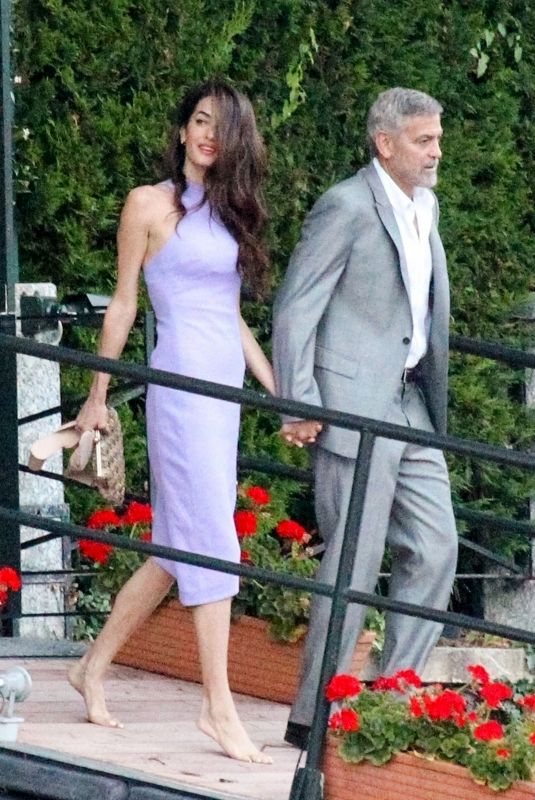 AMAL and George CLOONEY on a Date Night in Lake Como 07/01/2022