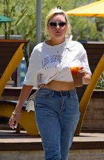 AMANDA BYNES Out Wwearing Her Engagement Ring at Starbucks in Los Angeles 07/01/2022