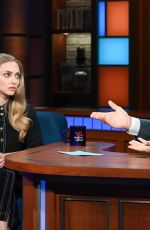 AMANDA SEYFRIED at Late Show with Stephen Colbert 07/27/2022