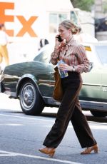 AMANDA SEYFRIED on the Set of The Crowded Room in New York 07/19/2022