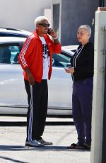 AMBER ROSE and Alexander Edwards Out Smoking in Studio City 07/02/2022