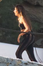 AMELIA MARNI and EMILY VENZ Out at a Beach in Mykonos 07/03/2022
