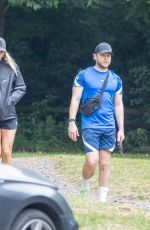AMELIA TANK and Olly Murs Out with His Dog in London 06/18/2022