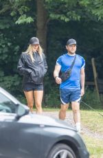 AMELIA TANK and Olly Murs Out with His Dog in London 06/18/2022