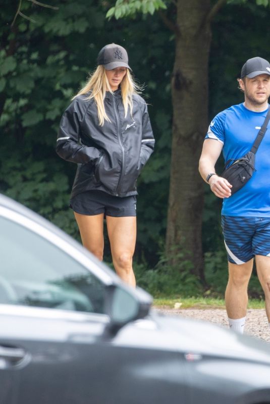 AMELIA TANK and Olly Murs Out with His Dog in London 06/18/2022