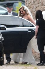 AMY DOWDEN Sets Off for Her Wedding in South Wales 07/02/2022
