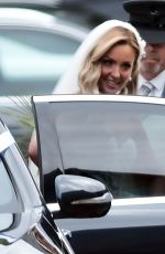 AMY DOWDEN Sets Off for Her Wedding in South Wales 07/02/2022