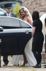AMY DOWDEN Sets Off for Her Wedding in South Wales 07/02/2022
