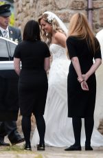 AMY DOWDEN Sets Off for Her Wedding in South Wales 07/02/2022