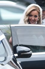 AMY DOWDEN Sets Off for Her Wedding in South Wales 07/02/2022