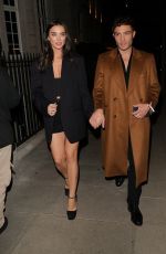 AMY JACKSON Arrives at Hotel 22 in London 07/01/2022