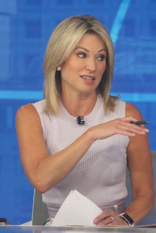 AMY ROBACH on the Set of Good Morning America in New York 07/13/2022