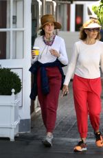 ANDIE MACDOWELL Out for Coffee with a Friend in Los Angeles 07/04/2022