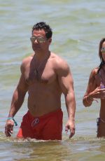 ANGELICA CASTRO in Bikini and Cristian de la Fuente at a Beach in Miami 07/11/2022