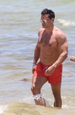 ANGELICA CASTRO in Bikini and Cristian de la Fuente at a Beach in Miami 07/11/2022