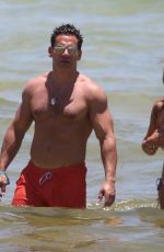 ANGELICA CASTRO in Bikini and Cristian de la Fuente at a Beach in Miami 07/11/2022