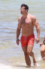 ANGELICA CASTRO in Bikini and Cristian de la Fuente at a Beach in Miami 07/11/2022