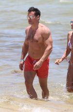 ANGELICA CASTRO in Bikini and Cristian de la Fuente at a Beach in Miami 07/11/2022