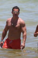 ANGELICA CASTRO in Bikini and Cristian de la Fuente at a Beach in Miami 07/11/2022