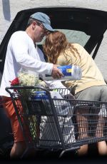 ANNA OSCEOLA and Jon Hamm Leaves Gelson