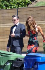 ANNA OSCEOLA and Jon Hamm Leaves Their Home in Los Angeles 07/20/2022