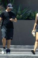 APRIL LOVE GEARY at a Tennis Court in Malibu 07/22/2022