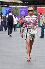 ASHLEY ROBERTS Arrives at Heart Radio in London 07/21/2022