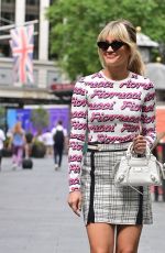 ASHLEY ROBERTS Arrives at Heart Radio in London 07/21/2022