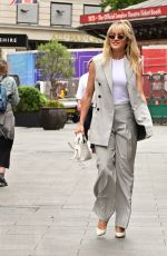 ASHLEY ROBERTS at Heart Radio in London 07/07/2022