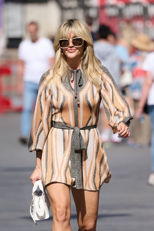 ASHLEY ROBERTS Leaves Global Radio Studios in London 07/14/2022