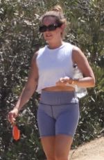 ASHLEY TISDALE and Christopher French Out Hiking at Santa Monica Mountains 07/19/2022