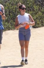 ASHLEY TISDALE and Christopher French Out Hiking at Santa Monica Mountains 07/19/2022