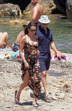AUBREY PAIGE and Ryan Seacrest Out at a Beach in Ibiza 06/29/2022