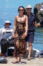 AUBREY PAIGE and Ryan Seacrest Out at a Beach in Ibiza 06/29/2022